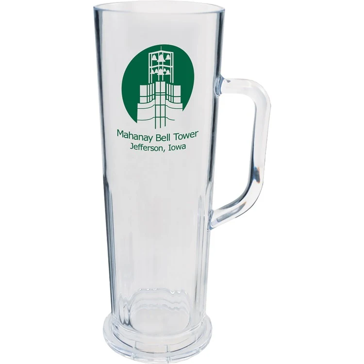 22oz Plastic German Style Tall Fluted Frankfurt Mug with Handle 1