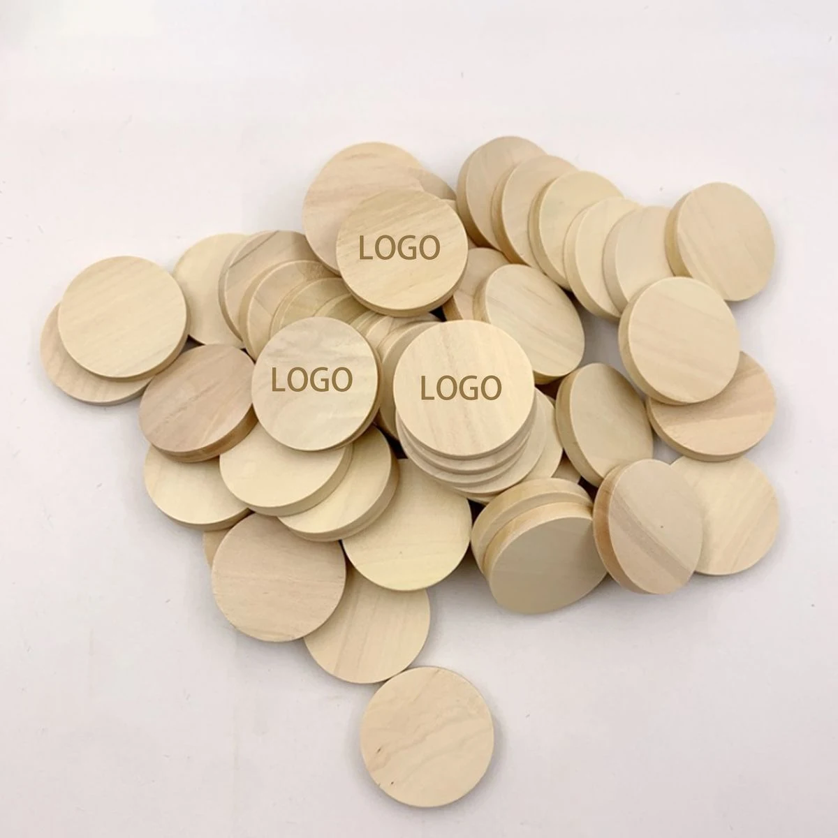 Eco-Friendly Wood Gaming Chips 1