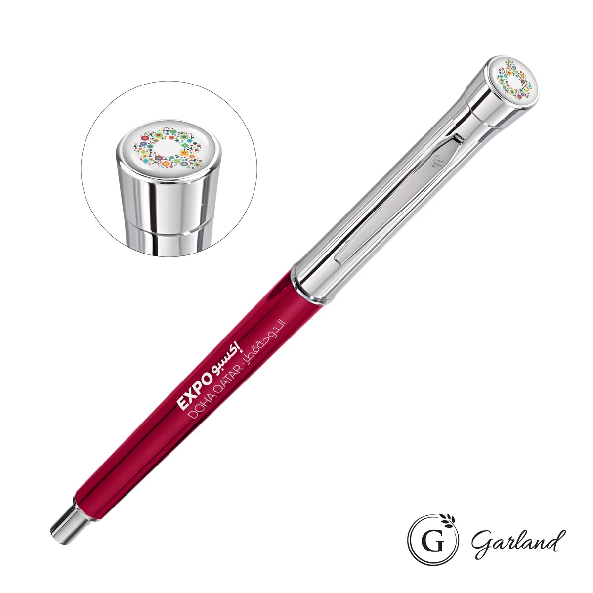 Garland® Monogram Custom Mechanical Pencil - Chrome 1