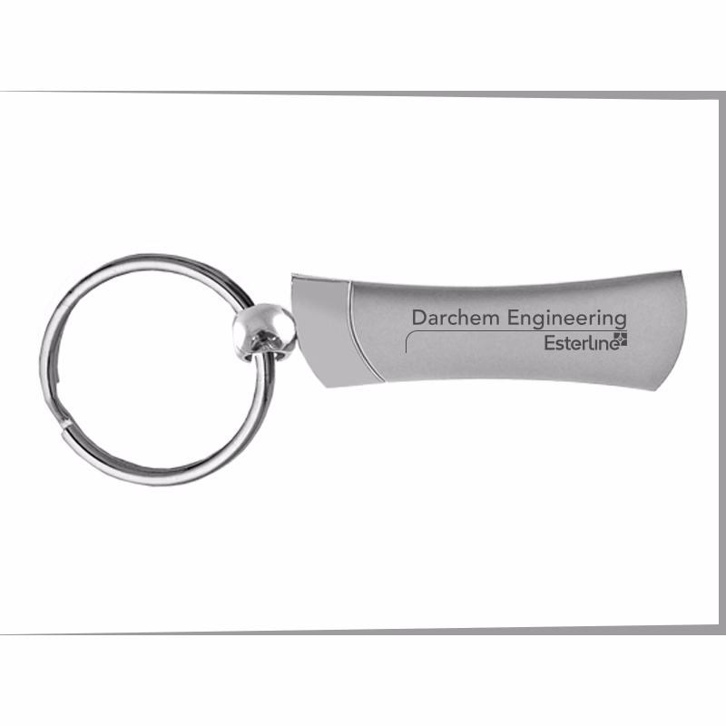 Slim Two-Toned Keytag