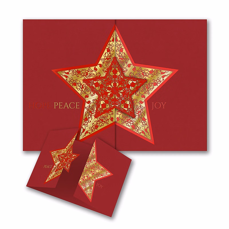 Big Bright Star Holiday Card