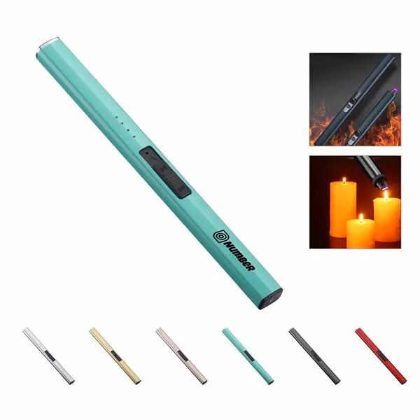 Custom Rechargeable Electric Candle Lighter with Long Neck — Eco-Friendly Giveaway