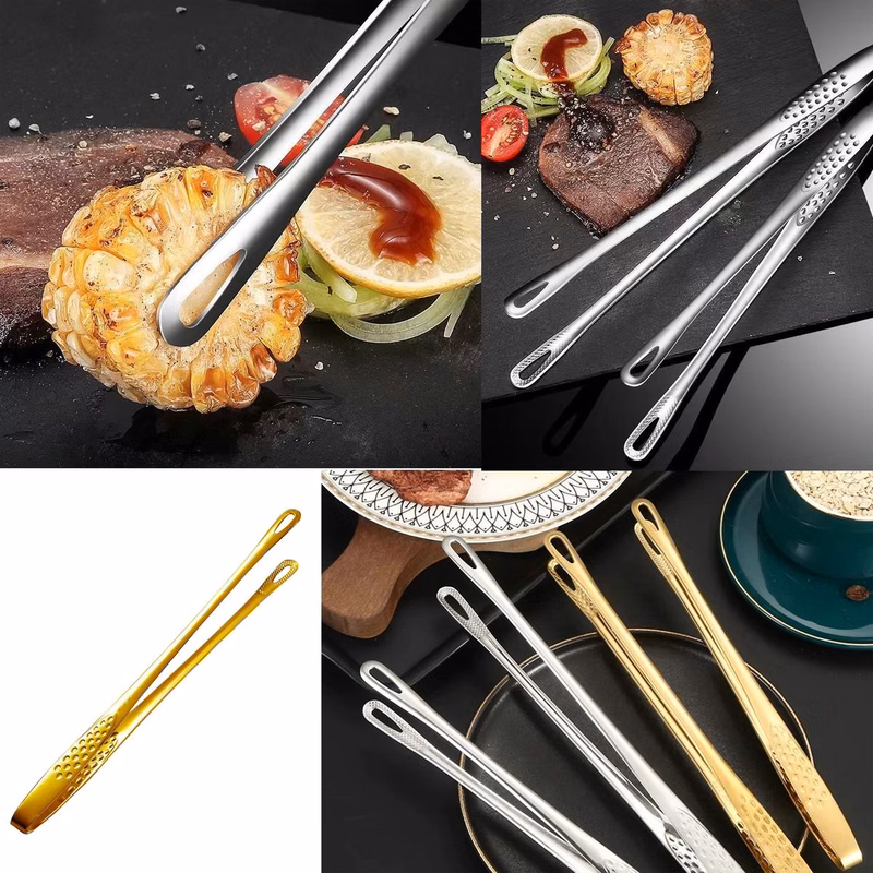 Stainless Steel Extra Long And Extr Thick Food Tongs