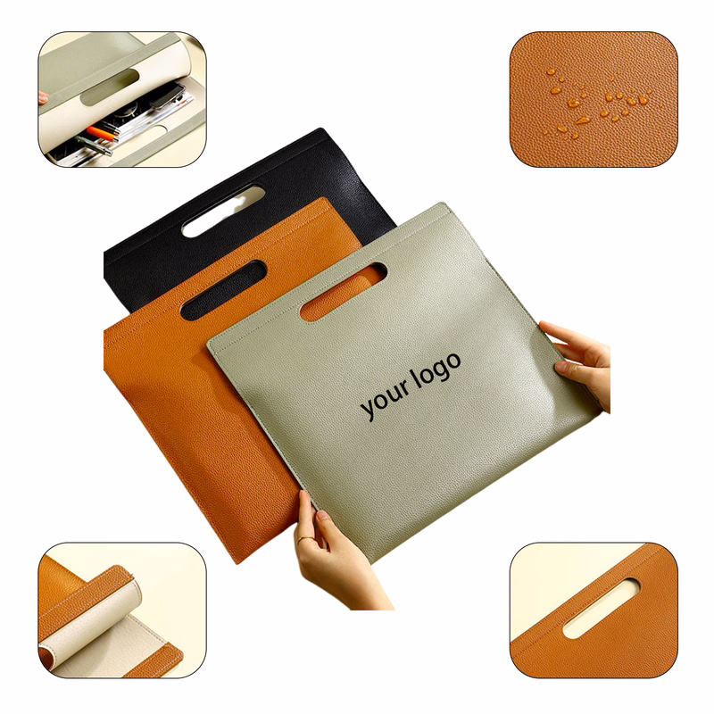 Leather File Bag