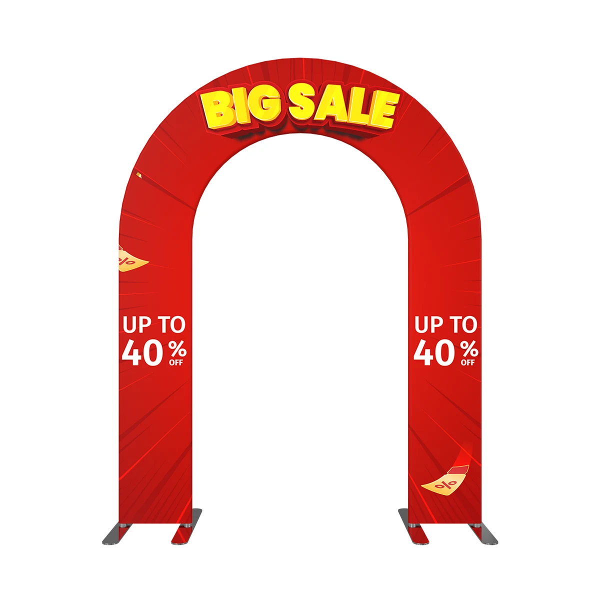 6' x 8' Open Gate Arch Display - Fabric Only 1