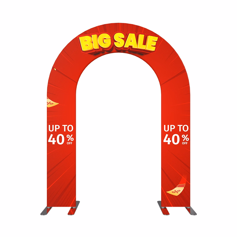 6' x 8' Open Gate Arch Display - Fabric Only