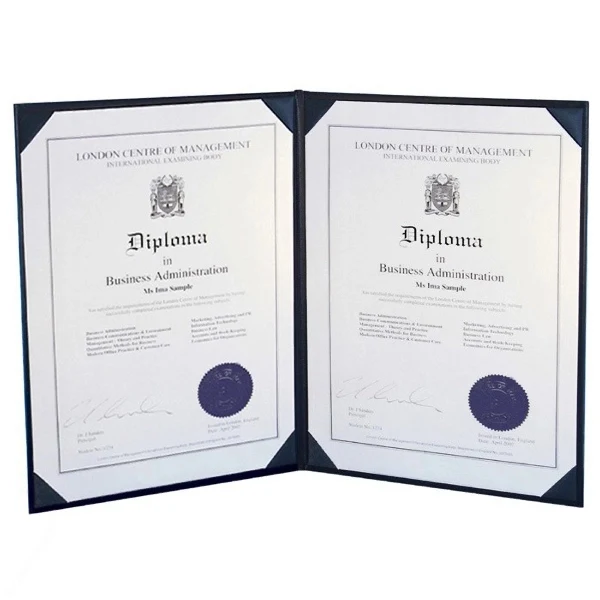 8-1/2 x 11" Deluxe Saver Certificate Covers 8 Ribbon Corners 1
