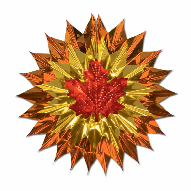 Fall Leaf Fan Burst