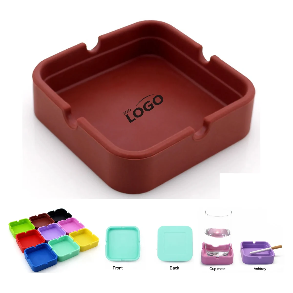 Silicone Ashtray Cup Holder 1