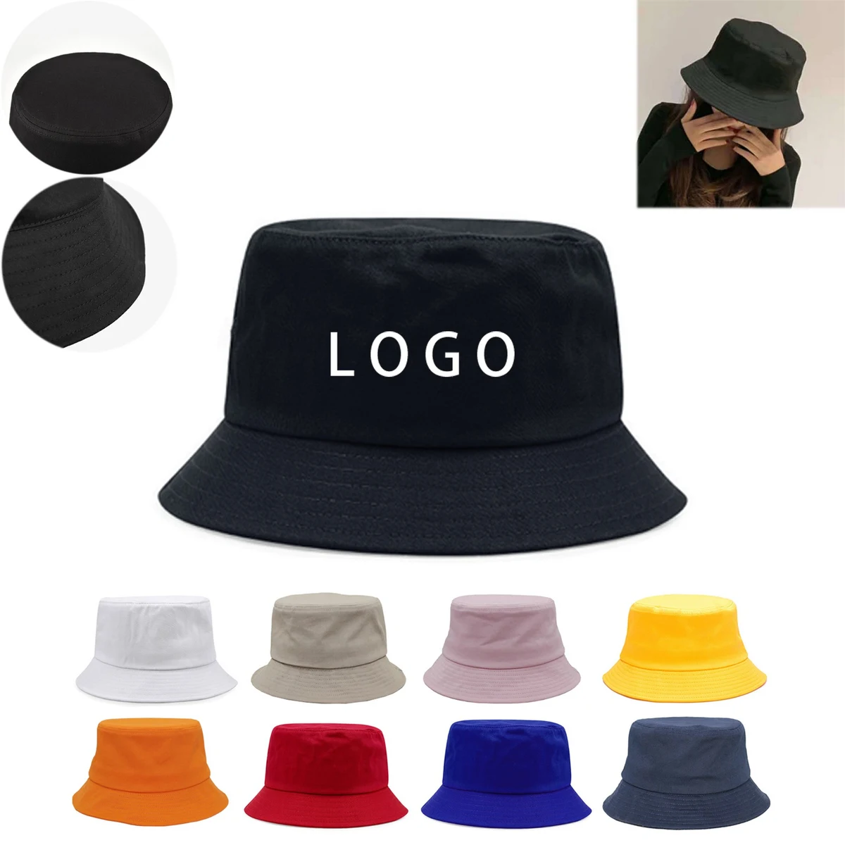 Hot Summer Cotton Bucket Hat 1