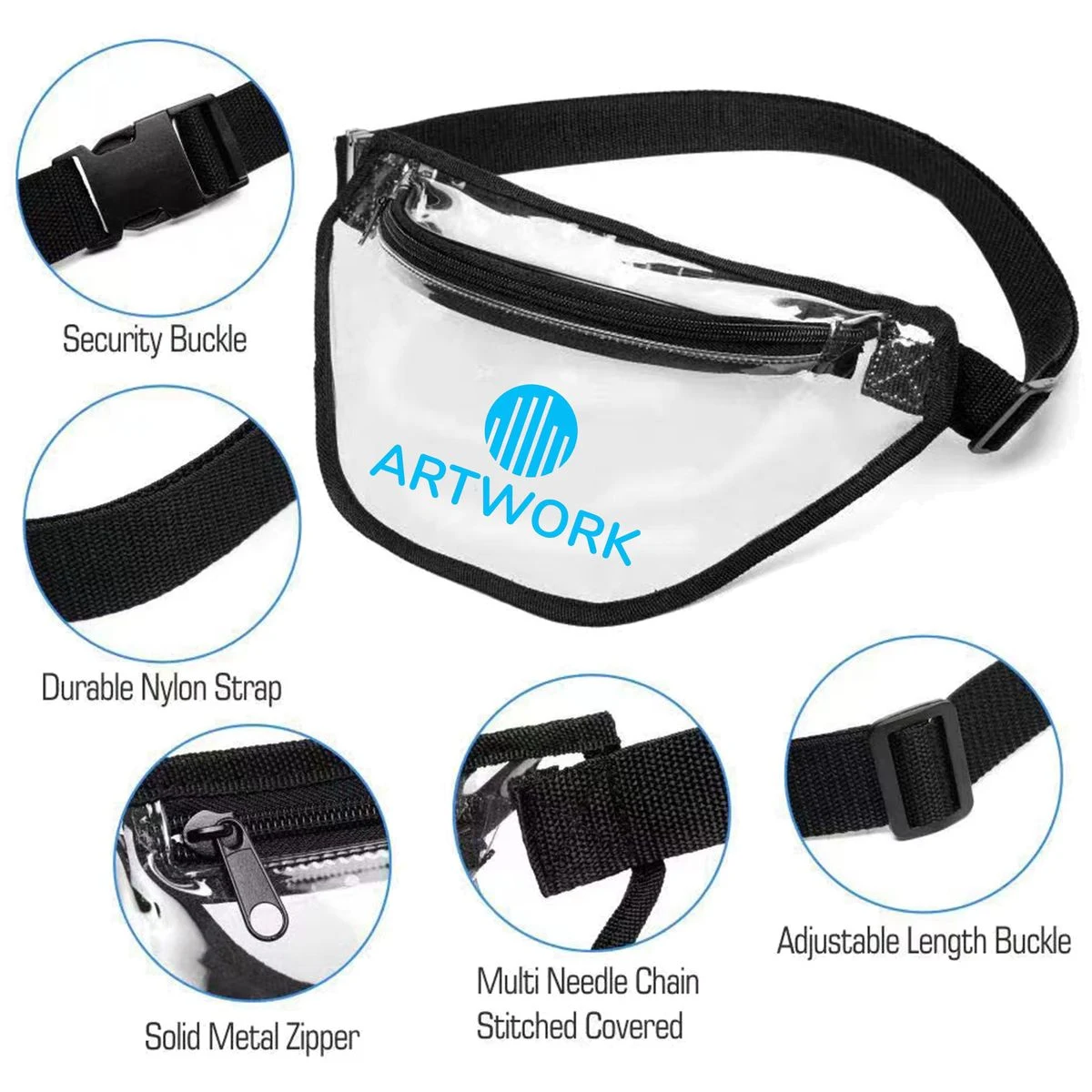 Sturdy Stadium Adjustable Belt Bag 1