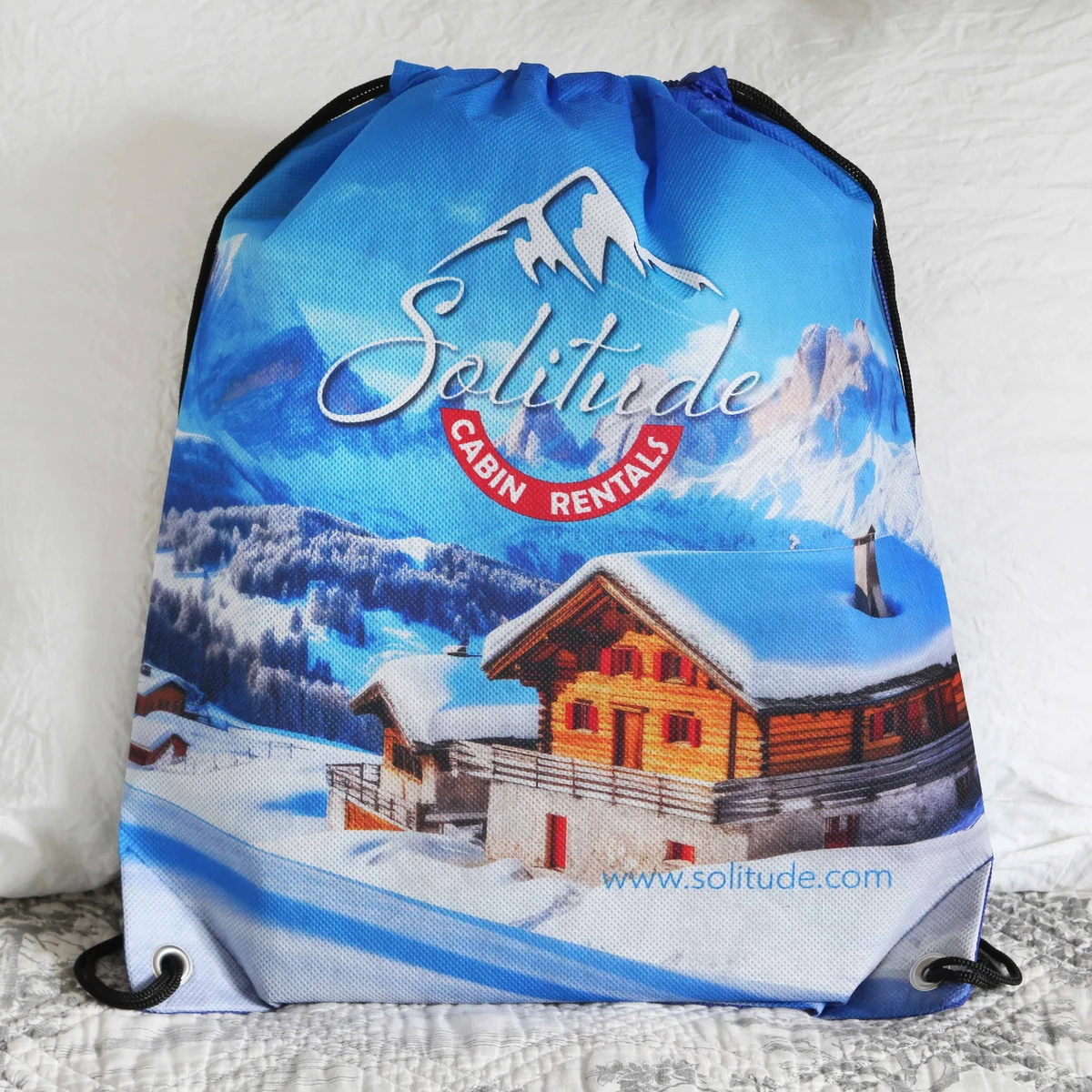 Sublimated Non-Woven Drawstring Backpack 1