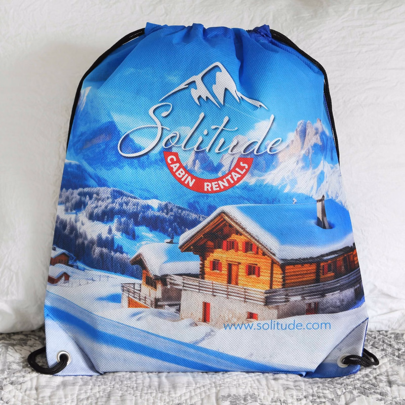Sublimated Non-Woven Drawstring Backpack