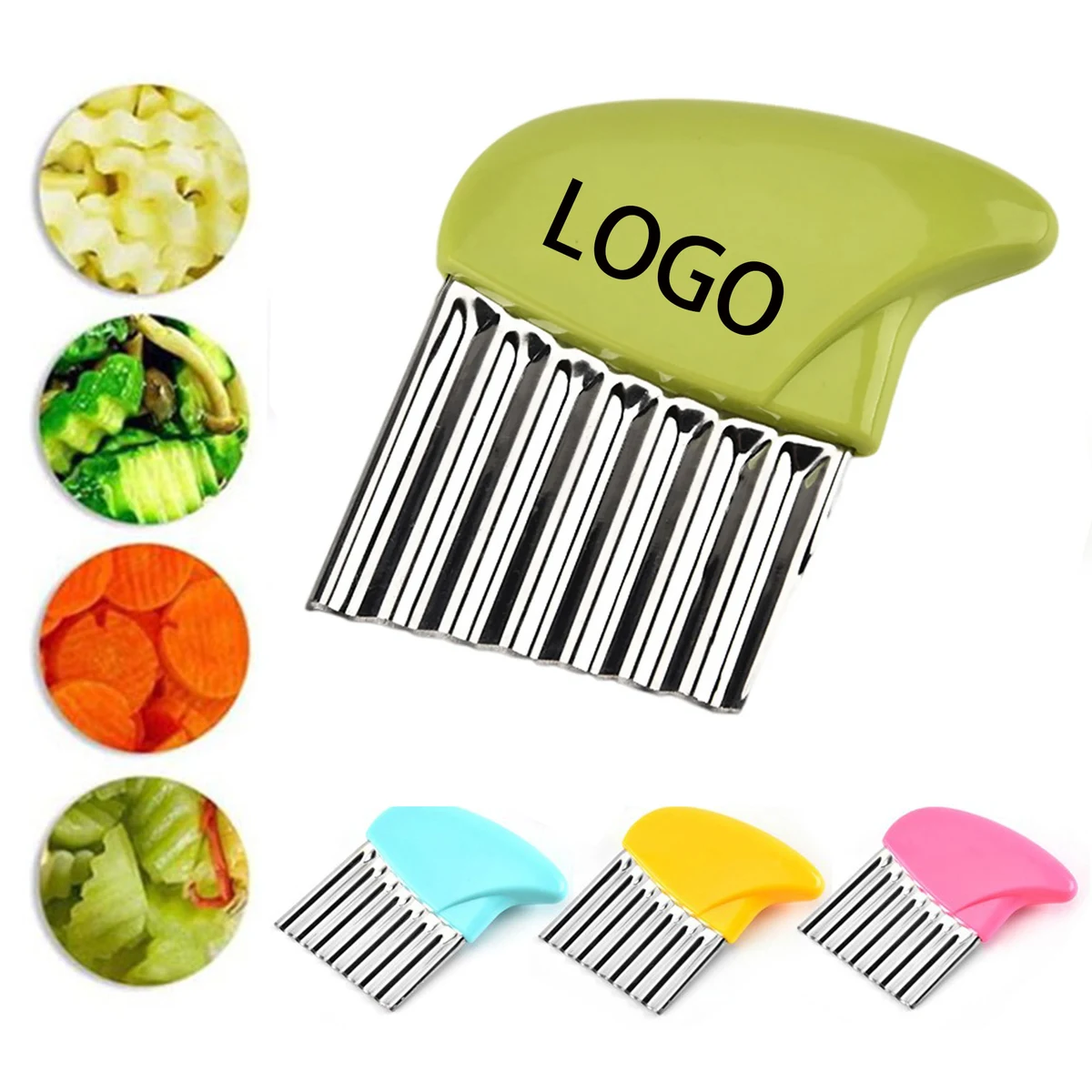 Crinkle Cutter Stainless Steel Potato Knife 1
