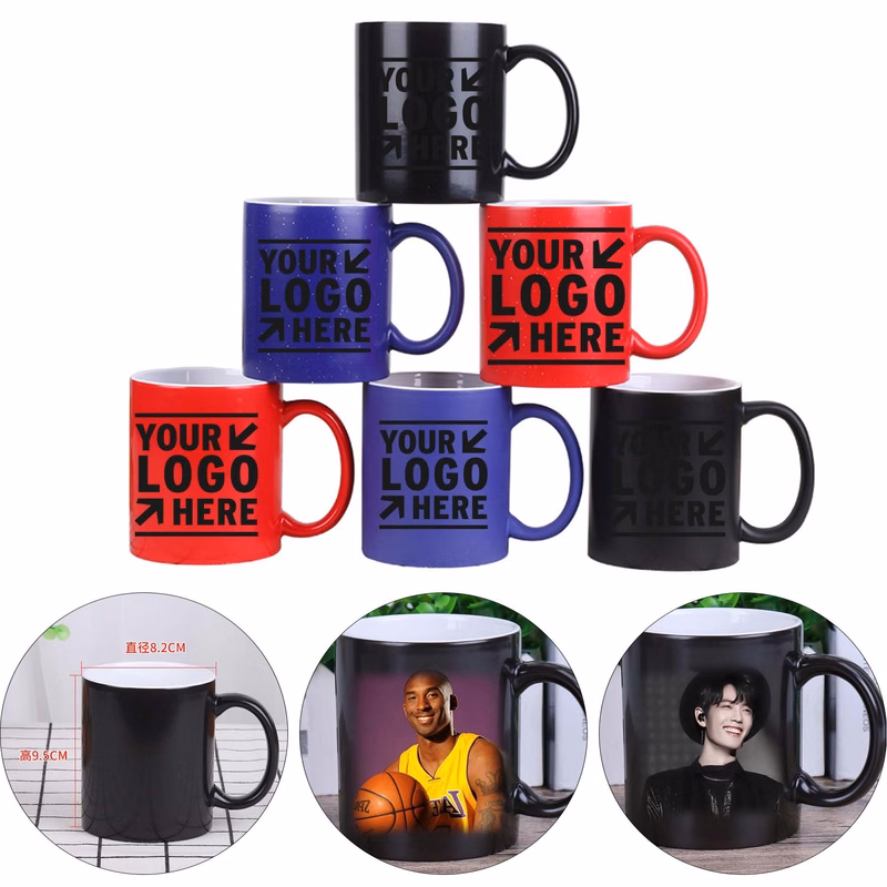 12 Oz Willie Nelson Image Color Changing Ceramic Mug