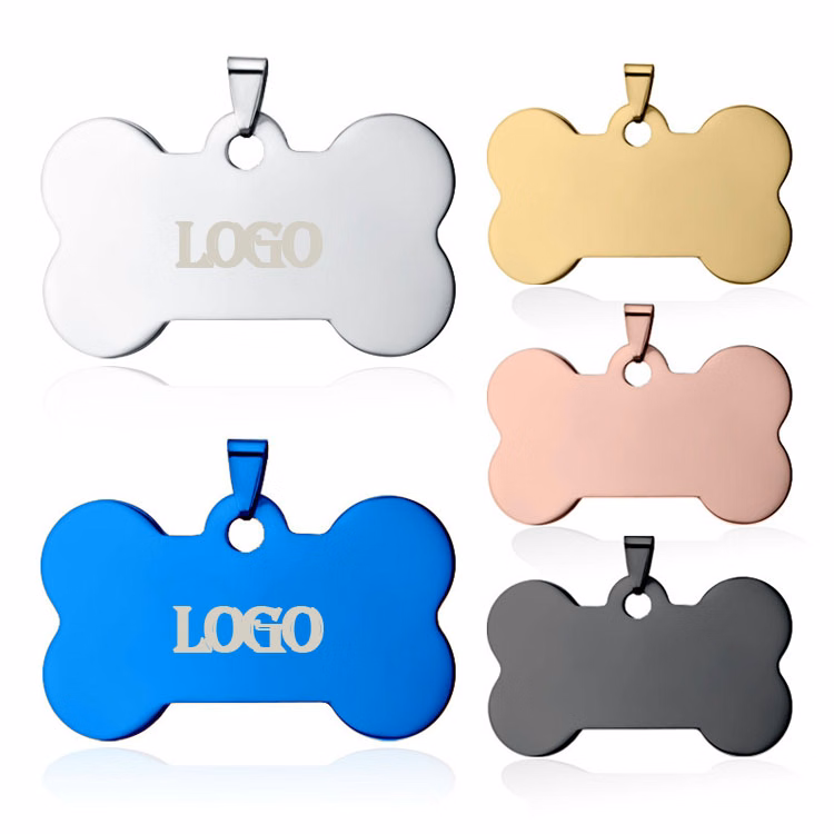 Bone Shape Pet Nameplate
