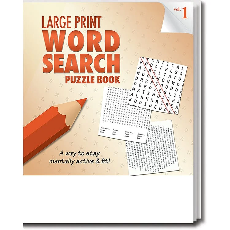 Word Search Puzzle Books - 32 Pages Large Print One Title 1