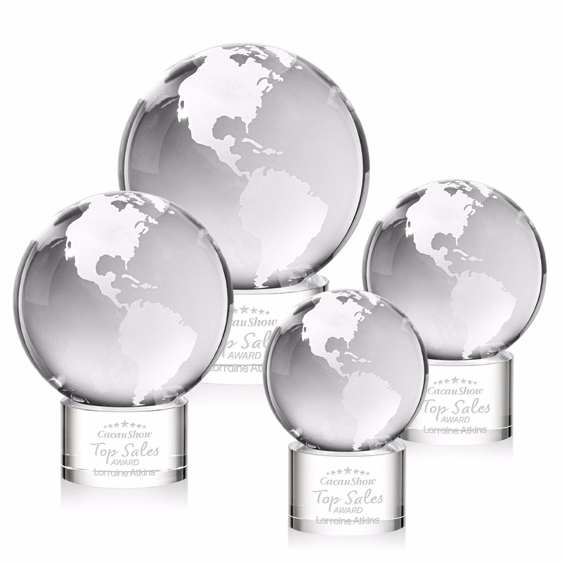 Globe Award on Marvel Base - Clear