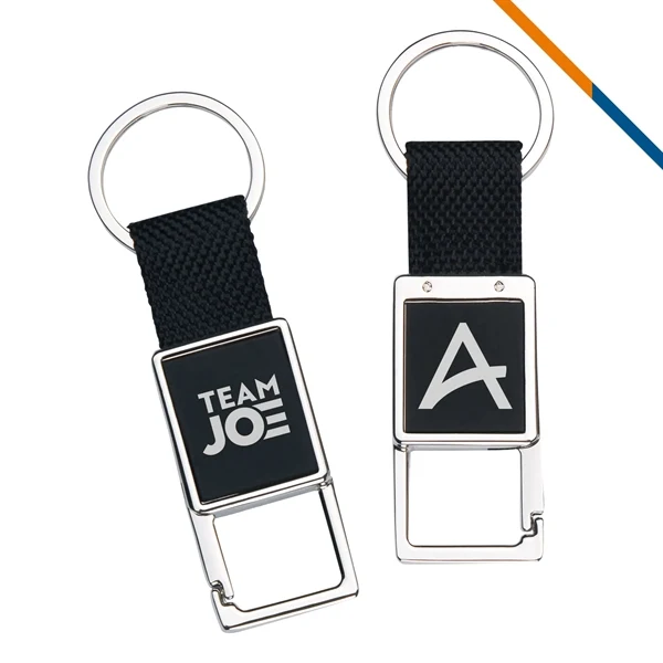 Custom Canvas Click Square Key Tag — School, Restaurant & Hospitality Promotional Item 1