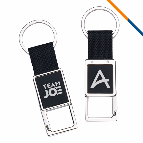 Custom Canvas Click Square Key Tag — School, Restaurant & Hospitality Promotional Item