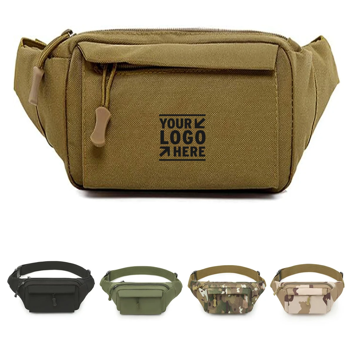 Outdoor Travel Fanny Waist Bag 800D Military Nylon Oxford Water Resistant Utility EDC Crossbody Che 1