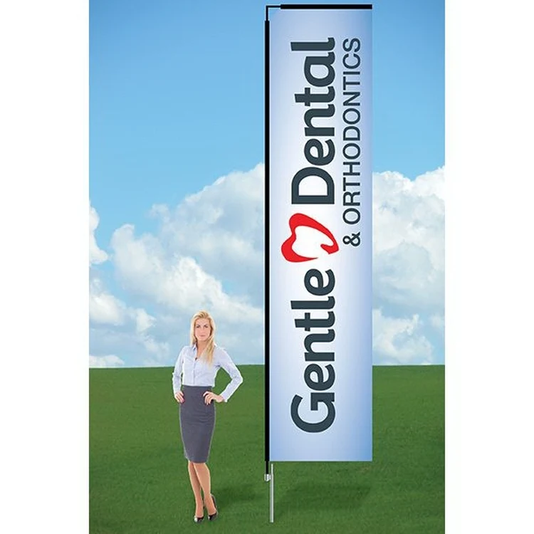 11ft Customized Flag with Ground Stake-Double 1