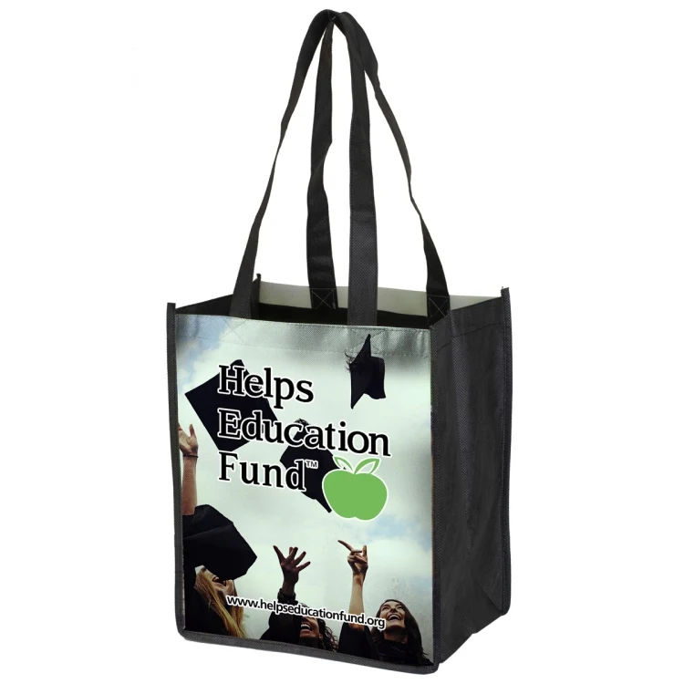 8"W x 10"H x 4"Gusset - "TYSON" Full Color Import Air Ship Glossy Lamination Grocery Shopping 1