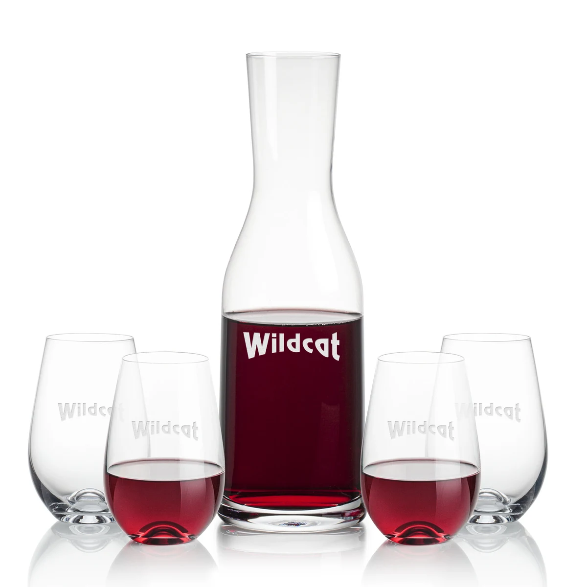 Caldmore Carafe & Boston Stemless Wine 1