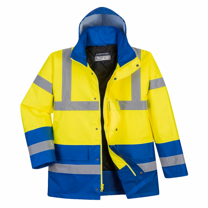 PORTWEST® Insulated Waterproof Hi-Vis Contrast Winter Traffic Jacket