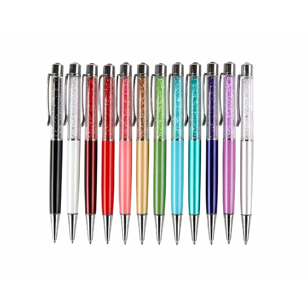 Metal Twist Crystal Ballpoint Pen 1