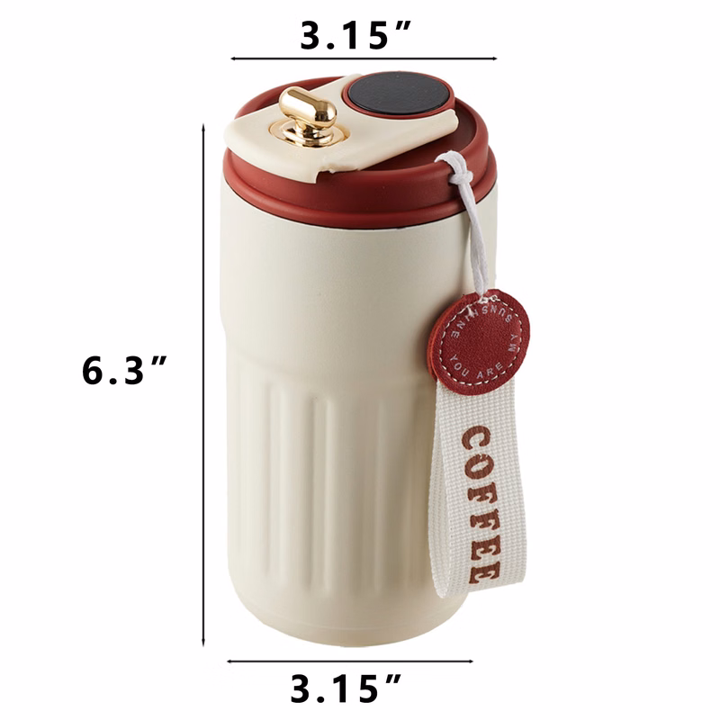 15oz Travel Coffee Thermos with 316 Stainless Steel Construction