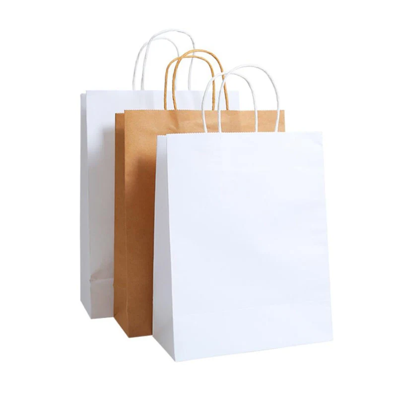 Cloth Kraft Paper Bag, custom paper bag with logo imprint 1