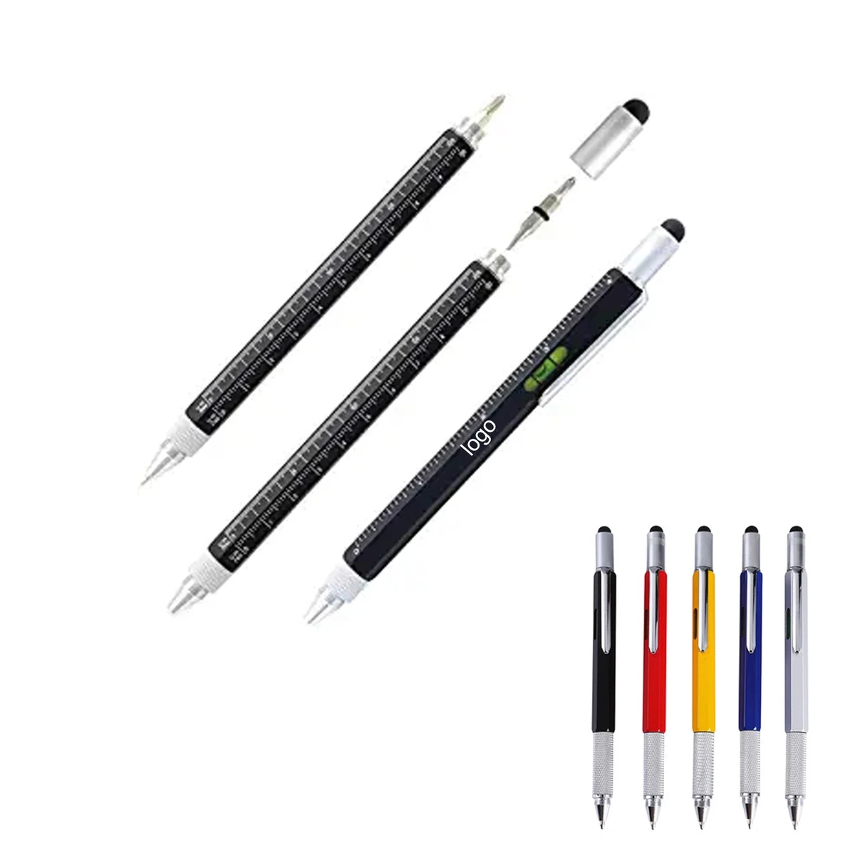 6 in 1 Multifunctional Metal Ballpoint Pen 1