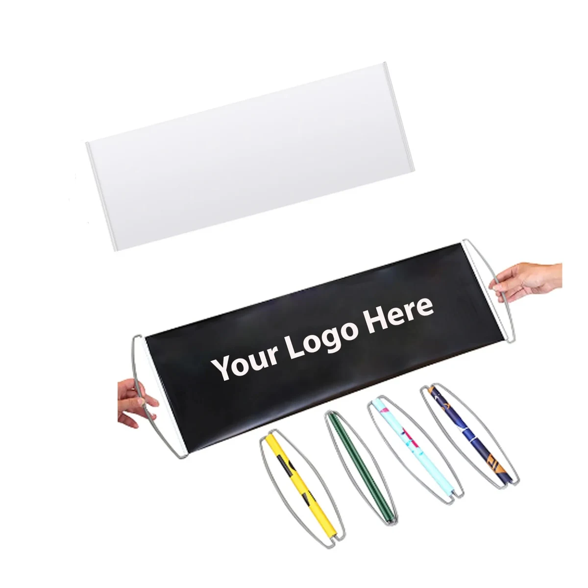 Custom Retractable Hand Held Scrolling Banner 1