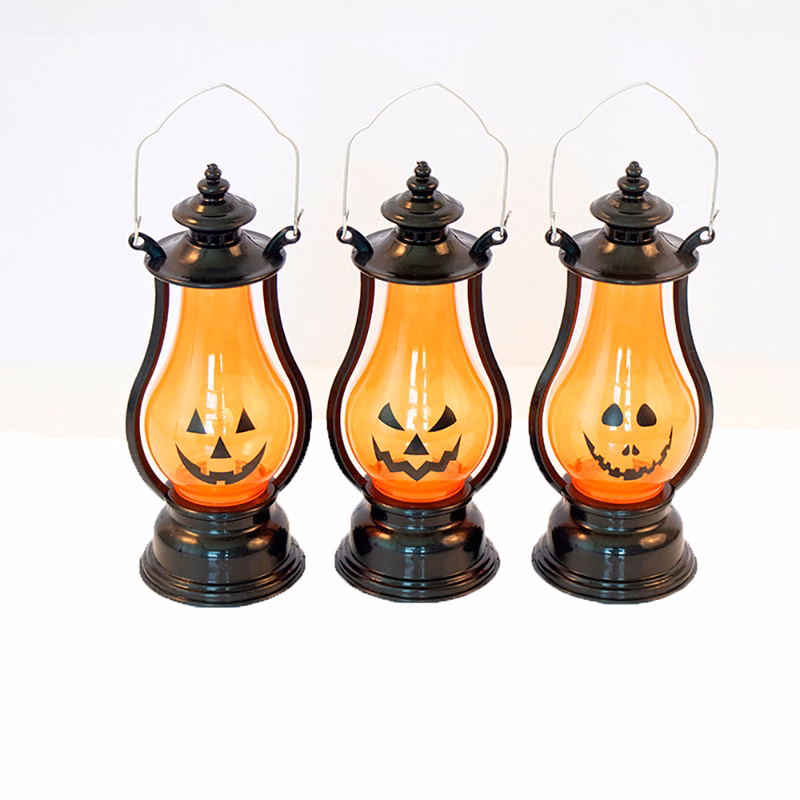 LED Halloween Hand Lantern Pumpkin Lamp