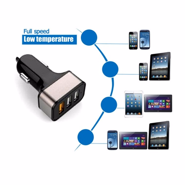 iBank ® 3-Port USB Car Charger for iPad, iPhone, iPod, USB Devices