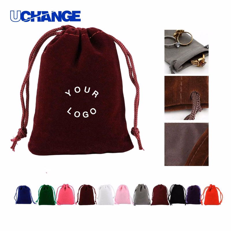 Flocking Pouch Case for Jewelry and Coins