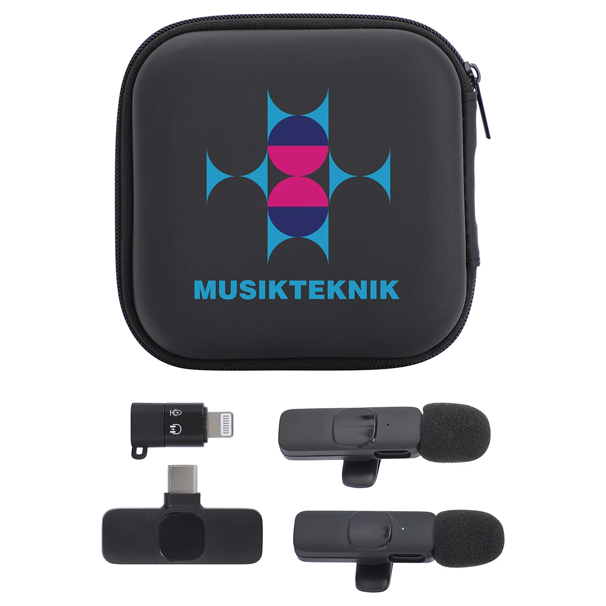 Center Stage Portable Wireless Lavalier Microphone - Set of 2 1