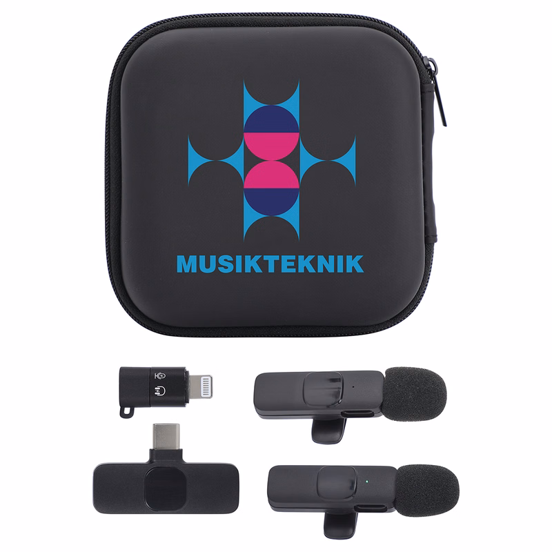 Center Stage Portable Wireless Lavalier Microphone - Set of 2