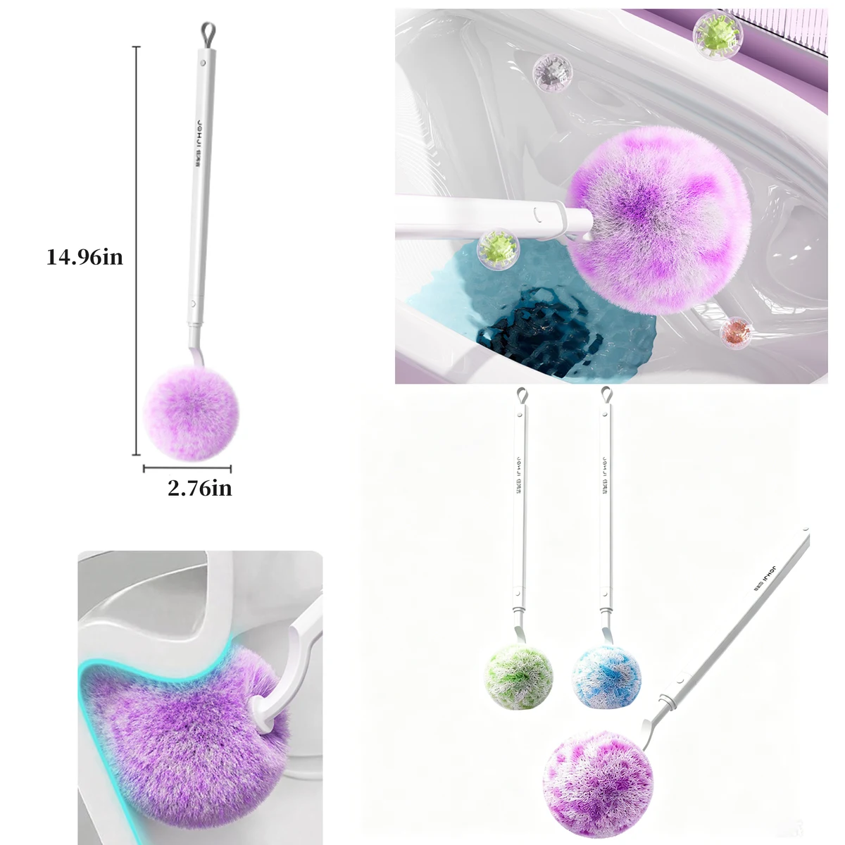Colorful Soft Bristle Toilet Brush 1