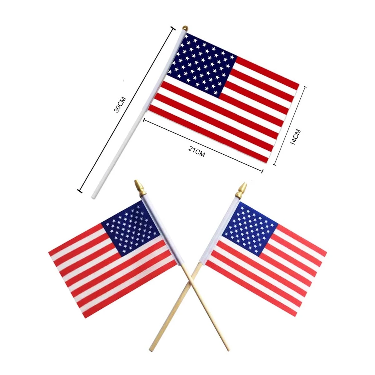Hand Held American Flags 1
