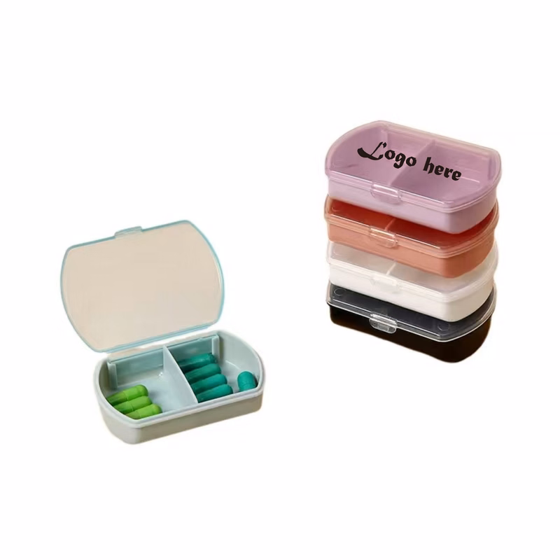 Compact Two-Slot Mini Pill Case