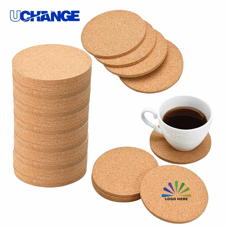 Absorbent Cork Coaster Mat for Drinks
