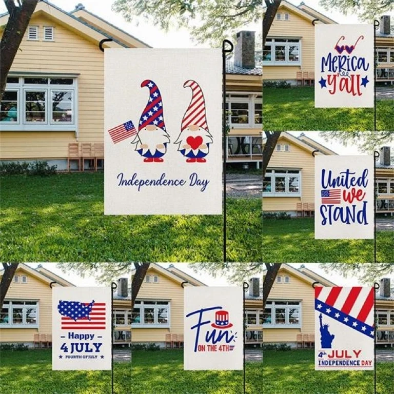 12" x 18" Custom Double Sided Garden Flags 1