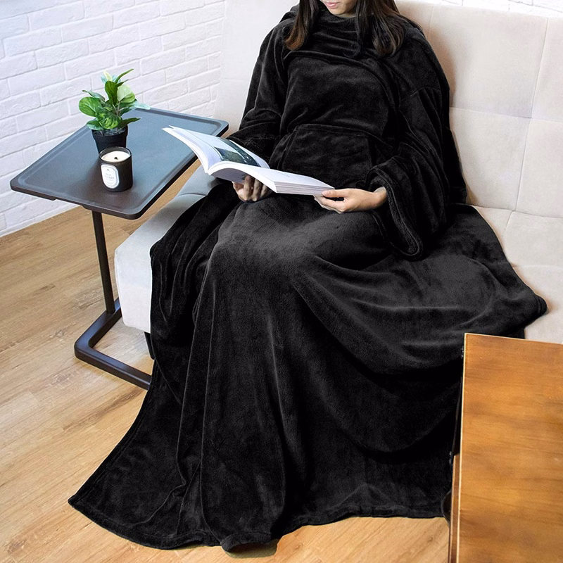 Wearable Fleece Blanket Hoodie