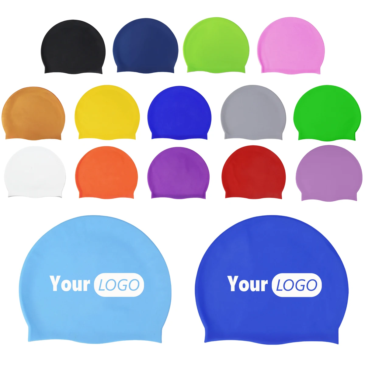 Non Slip Elastic Silicone Pool Hat 1