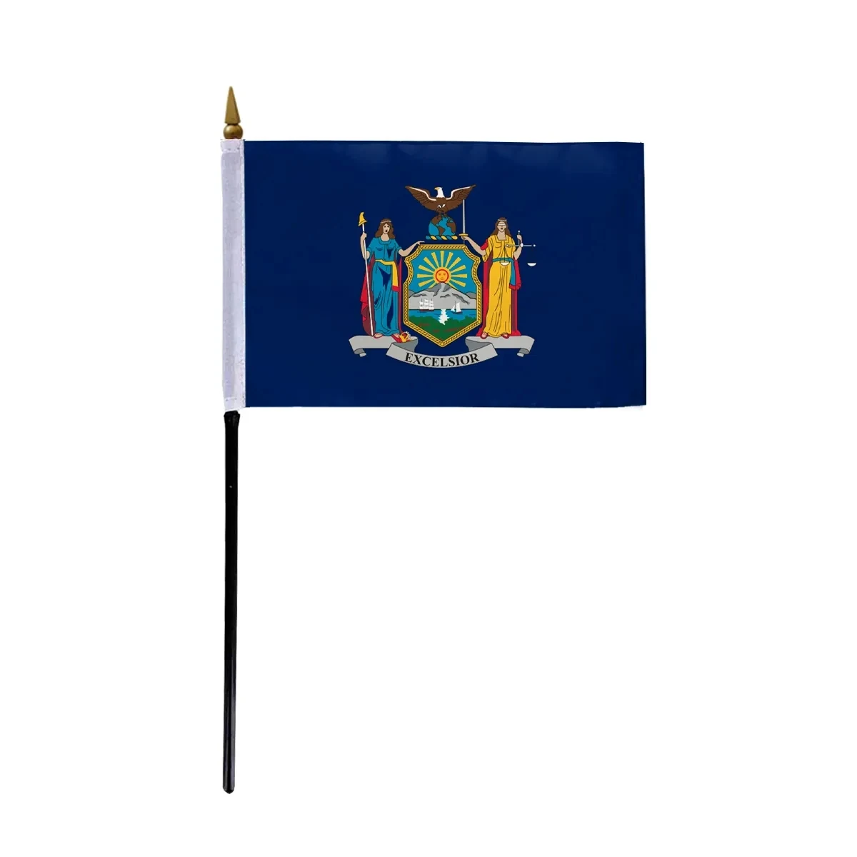 4"x6" & 12"x18'' New York ePoly Printed Stick Flags 1
