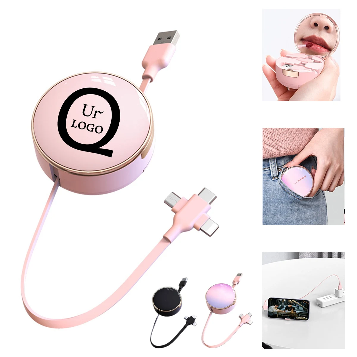 Three-In-One Telescopic Data Cable 1