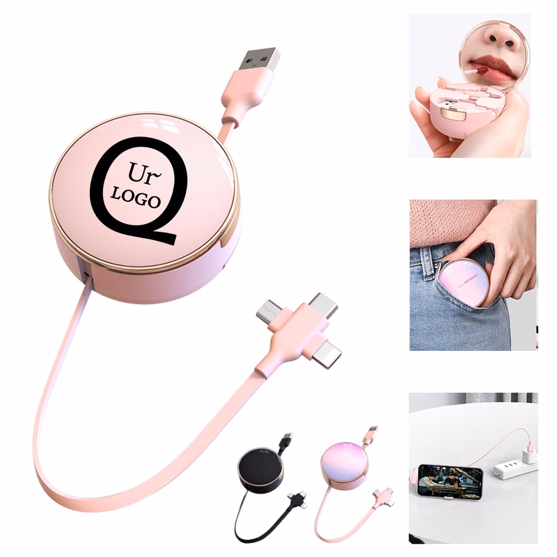 Three-In-One Telescopic Data Cable