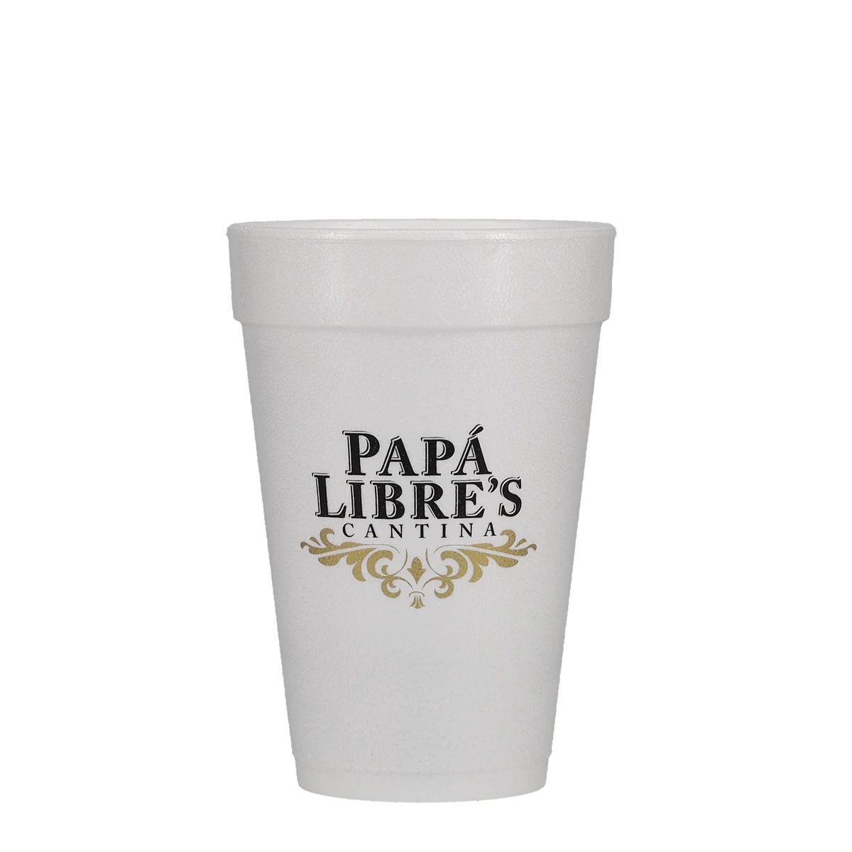 16 oz Foam Cup White Tradition Print 1